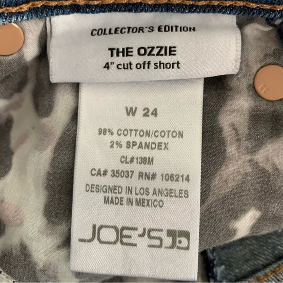 Joe’s Jeans The Ozzie Shorts Womens 24 Medium Blue Wash Cut Off Distressed - Picture 8 of 9